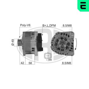 Alternator OPEL VIVARO A bus (X83) 1.9 DI (F7, J7, A07) diesel 80 cai ERA 210390A
