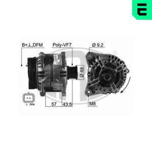 Alternator OPEL VIVARO A platou / sasiu (X83) 2.5 CDTI diesel 114 cai ERA 210579A