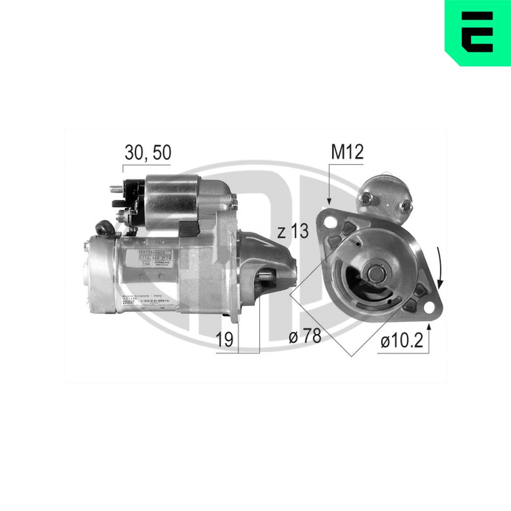 Electromotor OPEL COMBO Tour 1.7 CDTI 16V diesel 101 cai ERA 220047A