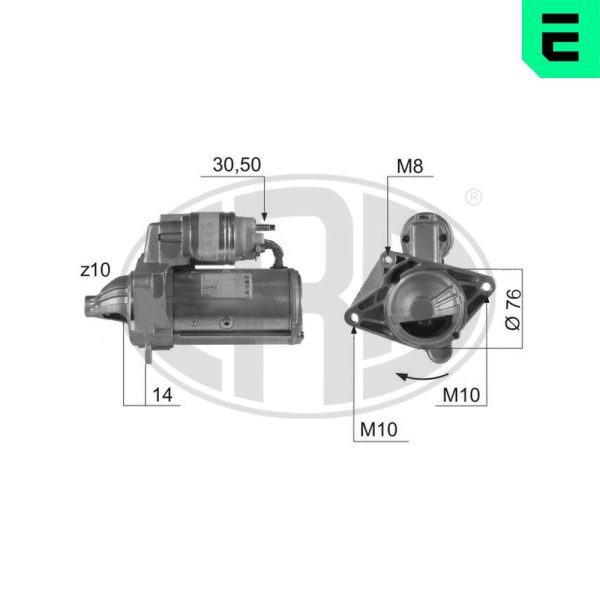 Electromotor OPEL MOVANO B caroserie (X62) 2.3 CDTI FWD (FV) diesel 179 cai ERA 220453A