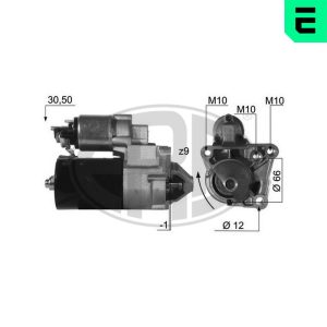 Electromotor OPEL VIVARO A platou / sasiu (X83) 1.9 Di diesel 82 cai ERA 220462A