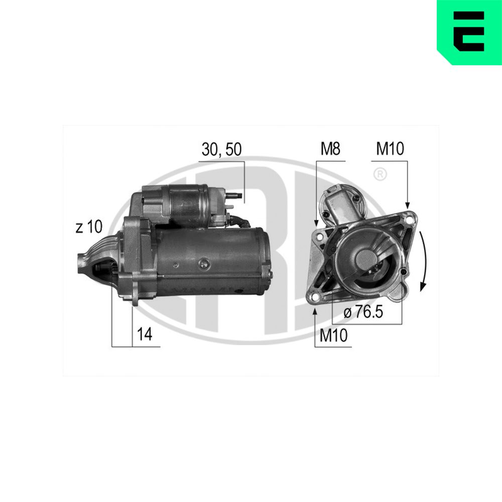 Electromotor OPEL MOVANO B caroserie (X62) 2.3 CDTI RWD (FV) diesel 125 cai ERA 220529A