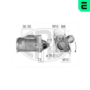 Electromotor OPEL MOVANO B caroserie (X62) 2.3 CDTI FWD (FV) diesel 179 cai ERA 220587A