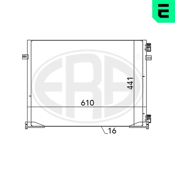 Condensator climatizare OPEL VIVARO A caroserie (X83) 1.9 DI (F7) diesel 80 cai ERA 667096