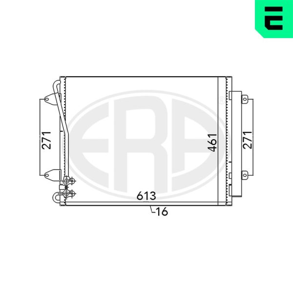 Condensator climatizare OPEL MOVANO A bus (X70) 2.5 CDTI (JD) diesel 120 cai ERA 667108