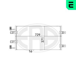 Condensator climatizare OPEL VIVARO A caroserie (X83) 2.5 DTI (F7) diesel 135 cai ERA 667137