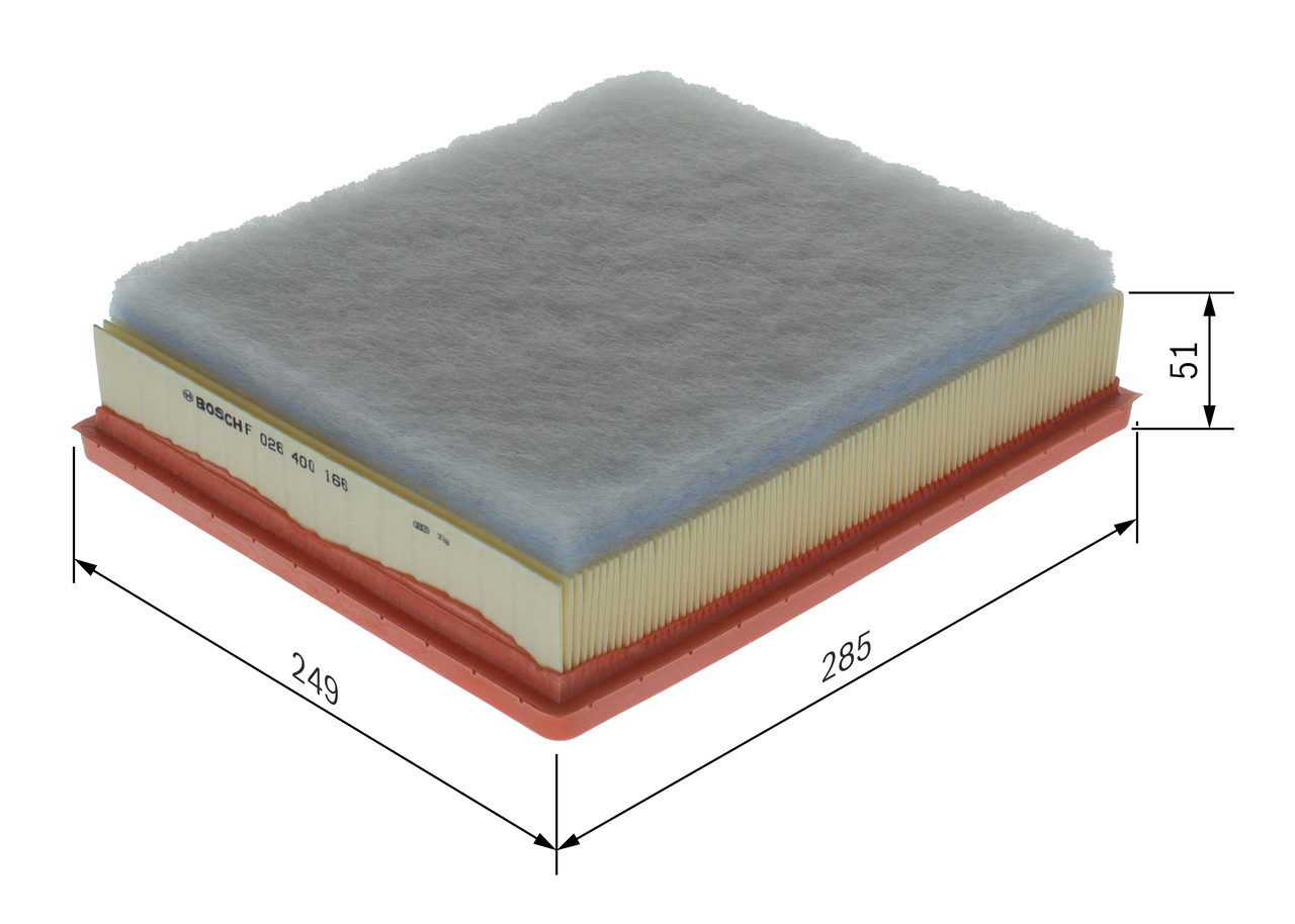 Filtru aer OPEL MOVANO A caroserie (X70) 2.5 DTI (FD) diesel 115 cai BOSCH F 026 400 166