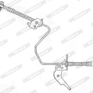 Furtun frana OPEL COMBO Autoutilitara/limuzina spatioasa 1.7 DTI 16V diesel 75 cai FERODO FHY2605