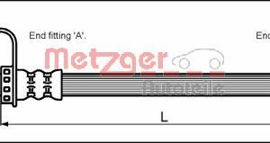 Furtun frana OPEL MOVANO A caroserie (X70) 2.5 DTI (FD) diesel 115 cai METZGER 4114761