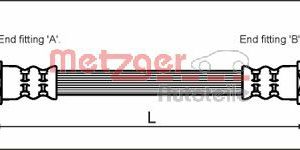 Furtun frana OPEL COMBO Tour 1.3 CDTI 16V diesel 75 cai METZGER 4112828