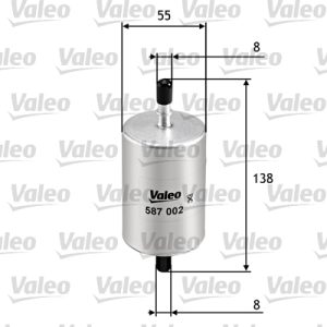 Filtru combustibil OPEL VIVARO A platou / sasiu (X83) 2.0 16V benzina 120 cai VALEO 587002