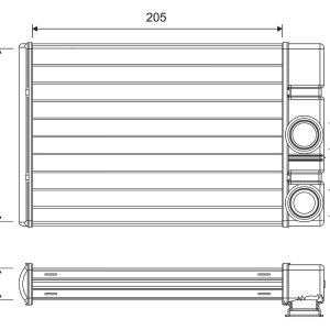 Schimbator caldura incalzire habitaclu OPEL AMPERA (R12) EV 150 benzina/elector 151 cai VALEO 811513