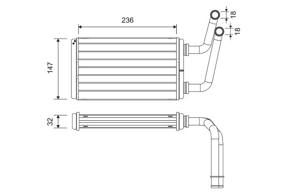 Schimbator caldura incalzire habitaclu OPEL MOVANO A caroserie (X70) 2.2 DTI (FD) diesel 90 cai VALEO 811528