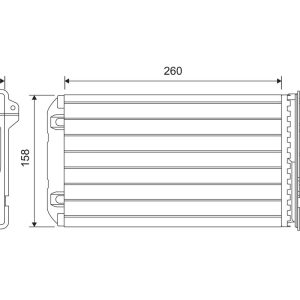 Schimbator caldura incalzire habitaclu OPEL VIVARO A bus (X83) 2.0 CDTI (F7, J7, A07) diesel 90 cai VALEO 811634