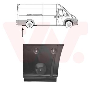 Panou lateral OPEL MOVANO C caroserie (U9) 2.2 D diesel 120 cai VAN WEZEL 0982134