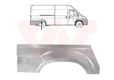 Panou lateral OPEL MOVANO C caroserie (U9) 2.2 D diesel 140 cai VAN WEZEL 0982148