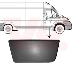 Elemente decorative / protectie portiera OPEL MOVANO C caroserie (U9) 2.2 D diesel 140 cai VAN WEZEL 0982404