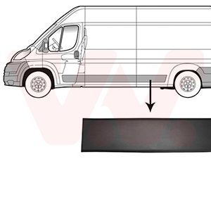 Elemente decorative / protectie panou lateral OPEL MOVANO C caroserie (U9) 2.2 D diesel 140 cai VAN WEZEL 0982415
