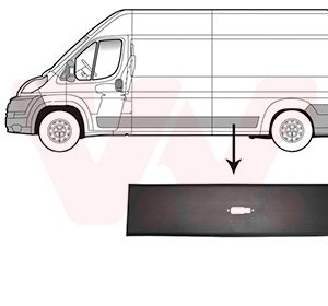 Elemente decorative / protectie panou lateral OPEL MOVANO C caroserie (U9) 2.2 D diesel 140 cai VAN WEZEL 0982417