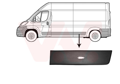 Elemente decorative / protectie panou lateral OPEL MOVANO C caroserie (U9) 2.2 D diesel 165 cai VAN WEZEL 0982417
