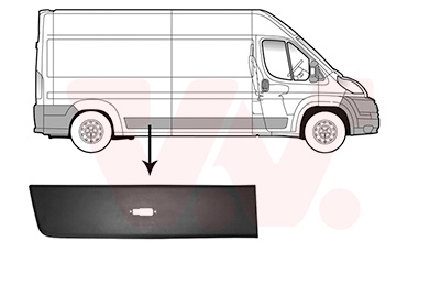 Elemente decorative / protectie panou lateral OPEL MOVANO C caroserie (U9) 2.2 BlueHDi 120 diesel 120 cai VAN WEZEL 0982418