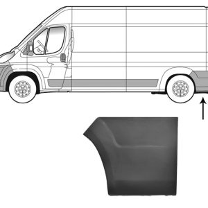 Elemente decorative / protectie panou lateral OPEL MOVANO C caroserie (U9) 2.2 D diesel 140 cai VAN WEZEL 0983409
