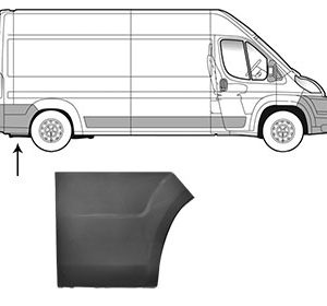 Elemente decorative / protectie panou lateral OPEL MOVANO C caroserie (U9) MOVANO-e electric 272 cai VAN WEZEL 0983410