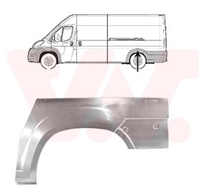 Panou lateral OPEL MOVANO C caroserie (U9) 2.2 D diesel 140 cai VAN WEZEL 1651147