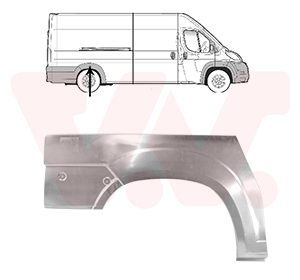 Panou lateral OPEL MOVANO C caroserie (U9) 2.2 D diesel 140 cai VAN WEZEL 1651148