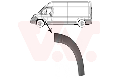 Elemente decorative / protectie portiera OPEL MOVANO C caroserie (U9) 2.2 BlueHDi 180 diesel 180 cai VAN WEZEL 1651403