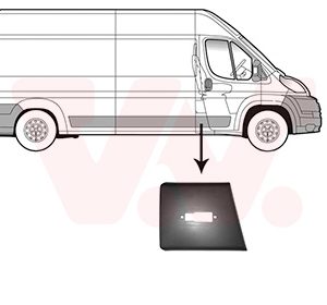 Elemente decorative / protectie panou lateral OPEL MOVANO C caroserie (U9) 2.2 D diesel 140 cai VAN WEZEL 1651408