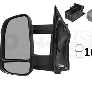 Oglinda exterioara OPEL MOVANO C caroserie (U9) 2.2 D diesel 140 cai VAN WEZEL 1651813