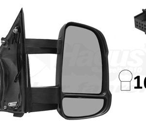 Oglinda exterioara OPEL MOVANO C caroserie (U9) 2.2 D diesel 140 cai VAN WEZEL 1651818