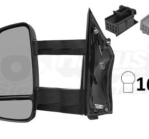 Oglinda exterioara OPEL MOVANO C platou / sasiu (U9) 2.2 D diesel 165 cai VAN WEZEL 1651823