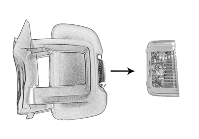 Semnalizator OPEL MOVANO C platou / sasiu (U9) 2.2 BlueHDi 180 diesel 180 cai VAN WEZEL 1651915