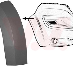 Banda de protectie bara de protectie OPEL MOVANO C caroserie (U9) MOVANO-e electric 136 cai VAN WEZEL 1652522