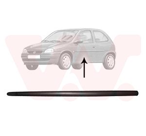 Elemente decorative / protectie portiera OPEL COMBO Autoutilitara/limuzina spatioasa (71_) 1.7 D diesel 60 cai VAN WEZEL 3776423