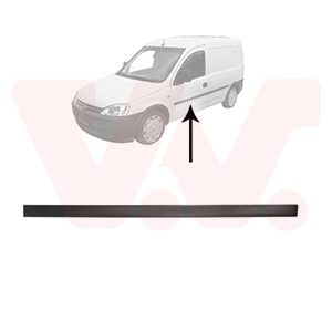 Elemente decorative / protectie portiera OPEL COMBO Tour 1.4 benzina 90 cai VAN WEZEL 3789423
