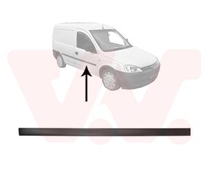 Elemente decorative / protectie portiera OPEL COMBO Autoutilitara/limuzina spatioasa 1.4 16V benzina 90 cai VAN WEZEL 3789424