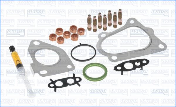 Set montaj turbocompresor OPEL MOVANO B platou / sasiu (X62) 2.3 CDTI FWD (EV, HV, UV) diesel 110 cai AJUSA JTC11967
