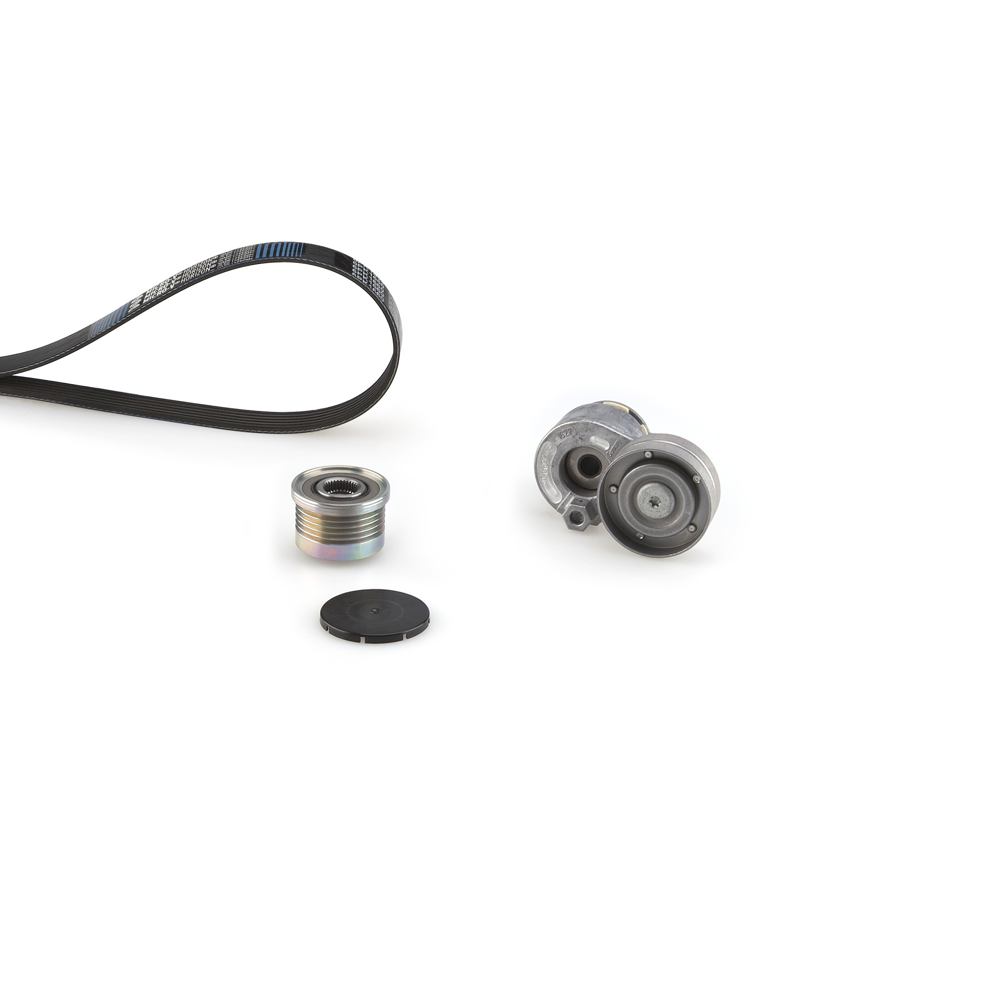 Set curea transmisie cu caneluri OPEL VIVARO A caroserie (X83) 1.9 DI (F7) diesel 80 cai GATES K065PK1123