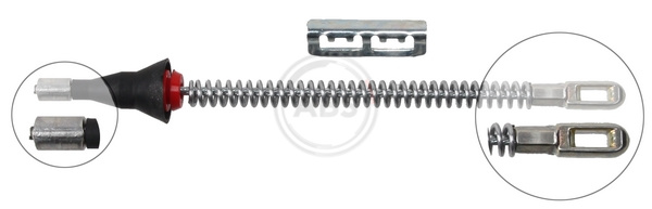 Cablu frana de parcare OPEL COMBO Autoutilitara/limuzina spatioasa 1.7 CDTI 16V diesel 101 cai ABS K12016