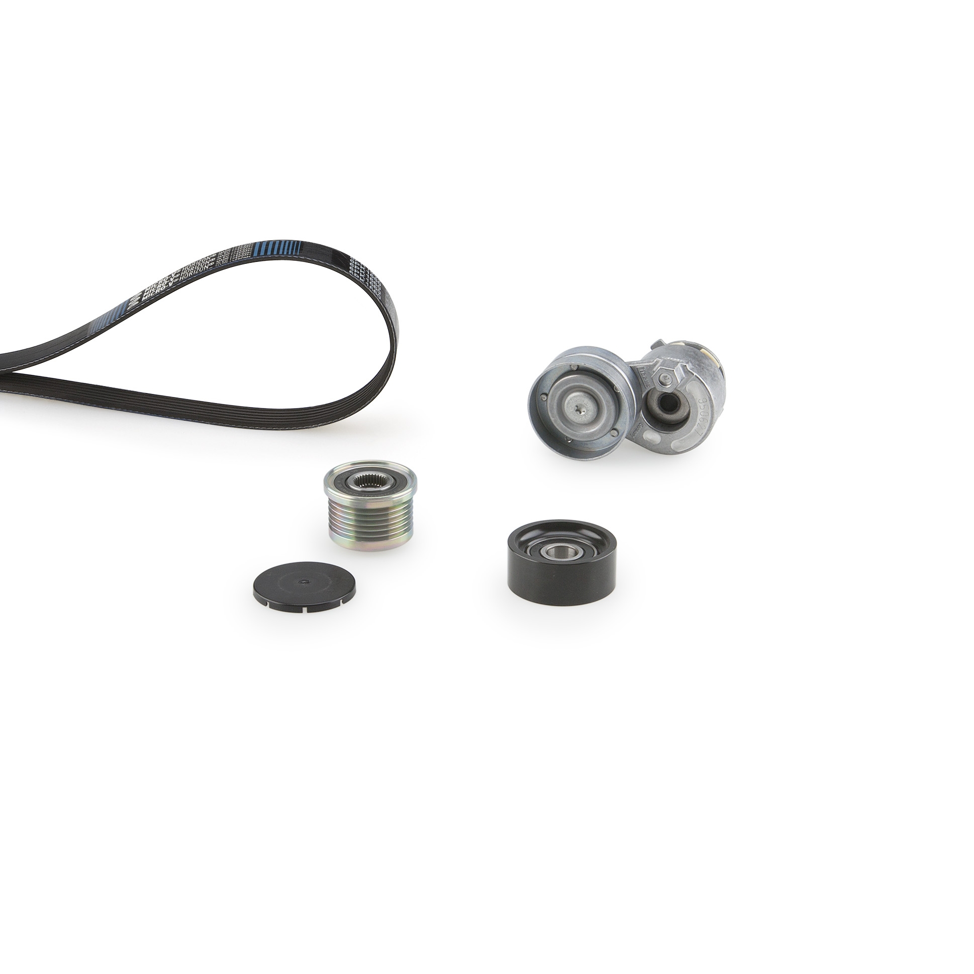 Set curea transmisie cu caneluri OPEL MOVANO A caroserie (X70) 1.9 DTI (FD) diesel 82 cai GATES K166PK1795