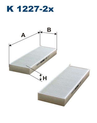 Filtru polen OPEL GRANDLAND / GRANDLAND X (A18, P1UO) 1.2 Turbo Hybrid (75) benzina/elector 136 cai FILTRON K 1227-2x