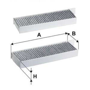 Filtru polen OPEL MOKKA 1.2 (76) benzina 136 cai FILTRON K 1433A-2x