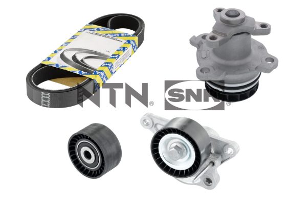 Pompa apa + Set curea transmisie cu caneluri OPEL MOVANO B platou / sasiu (X62) 2.3 CDTI FWD (EV, HV, UV) diesel 146 cai SNR KAP855.180