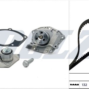 Set pompa apa + curea dintata OPEL VIVARO A bus (X83) 1.9 DTI (F7, J7, A07) diesel 101 cai DOLZ KD128