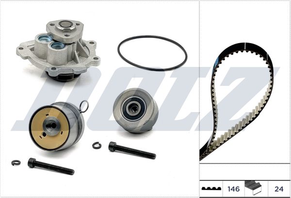 Set pompa apa + curea dintata OPEL MOKKA / MOKKA X (J13) 1.6 (_76) benzina 116 cai DOLZ KD162