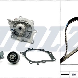 Set pompa apa + curea dintata OPEL MOVANO C caroserie (U9) 2.2 D diesel 165 cai DOLZ KD171
