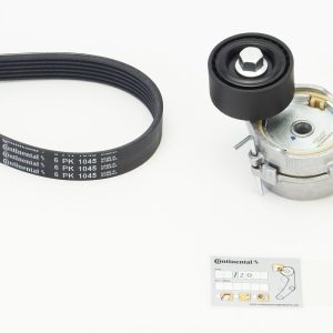 Set curea transmisie cu caneluri OPEL COMBO E Tour / Life (K9) 1.2 benzina 131 cai CONTITECH 6PK1045K4